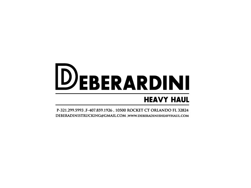 Logo Design by spring TM for DEBERADINIS HEAVY HAUL | Design #10995153