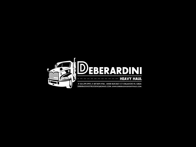 Logo Design by spring TM for DEBERADINIS HEAVY HAUL | Design #10995154