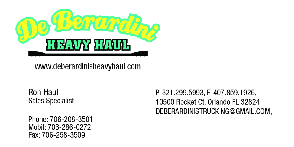 Logo Design by Taiki Design for DEBERADINIS HEAVY HAUL | Design #10999931