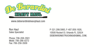 Logo Design by Taiki Design for DEBERADINIS HEAVY HAUL | Design: #10999931