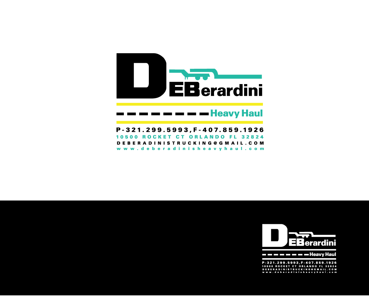 Logo Design by e-graphics for DEBERADINIS HEAVY HAUL | Design #10991860