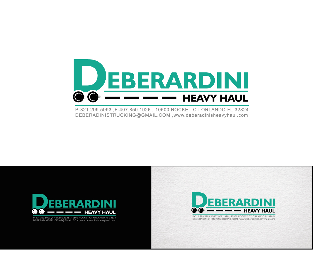 Logo Design by e-graphics for DEBERADINIS HEAVY HAUL | Design #10992840