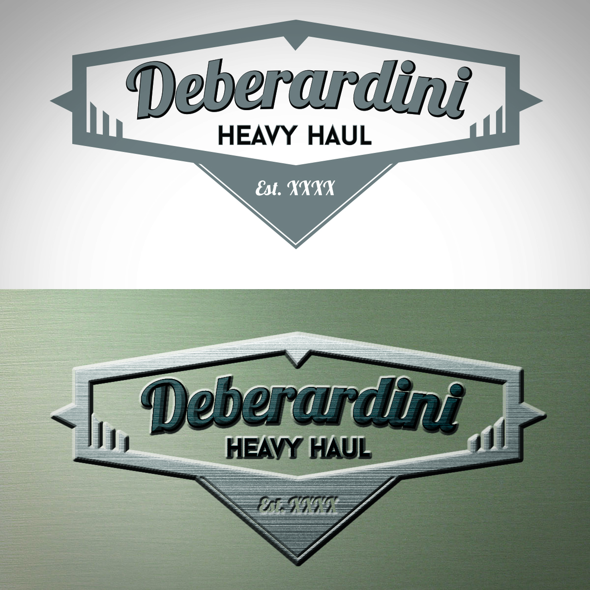 Logo Design by Cody Rostron for DEBERADINIS HEAVY HAUL | Design #10988502