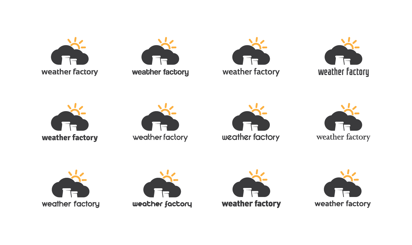 Logo Design by The Marble Peach for Weather Factory | Design #11040002