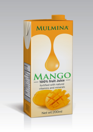 Multivitamin fruit drink in tetrapak | Diseño de Etiqueta por Priyo Subarkah