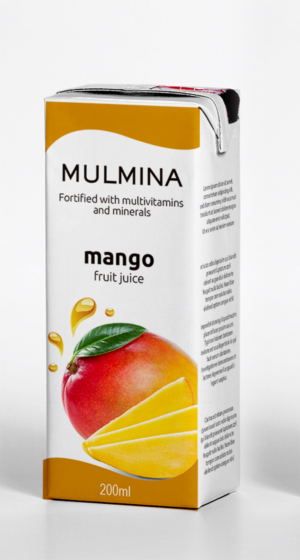 Multivitamin fruit drink in tetrapak | Diseño de Etiqueta por Soluciones Creativas