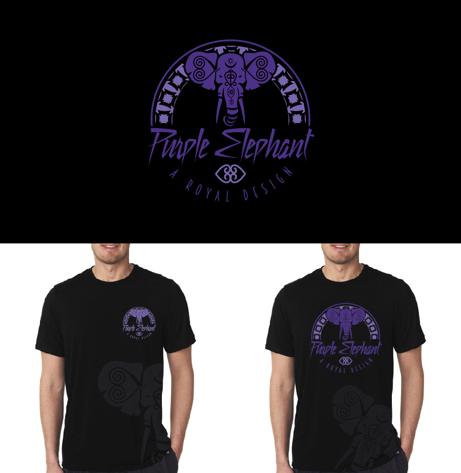 T-shirt Design by debdesign for purple elephant clothing | Design #11033123