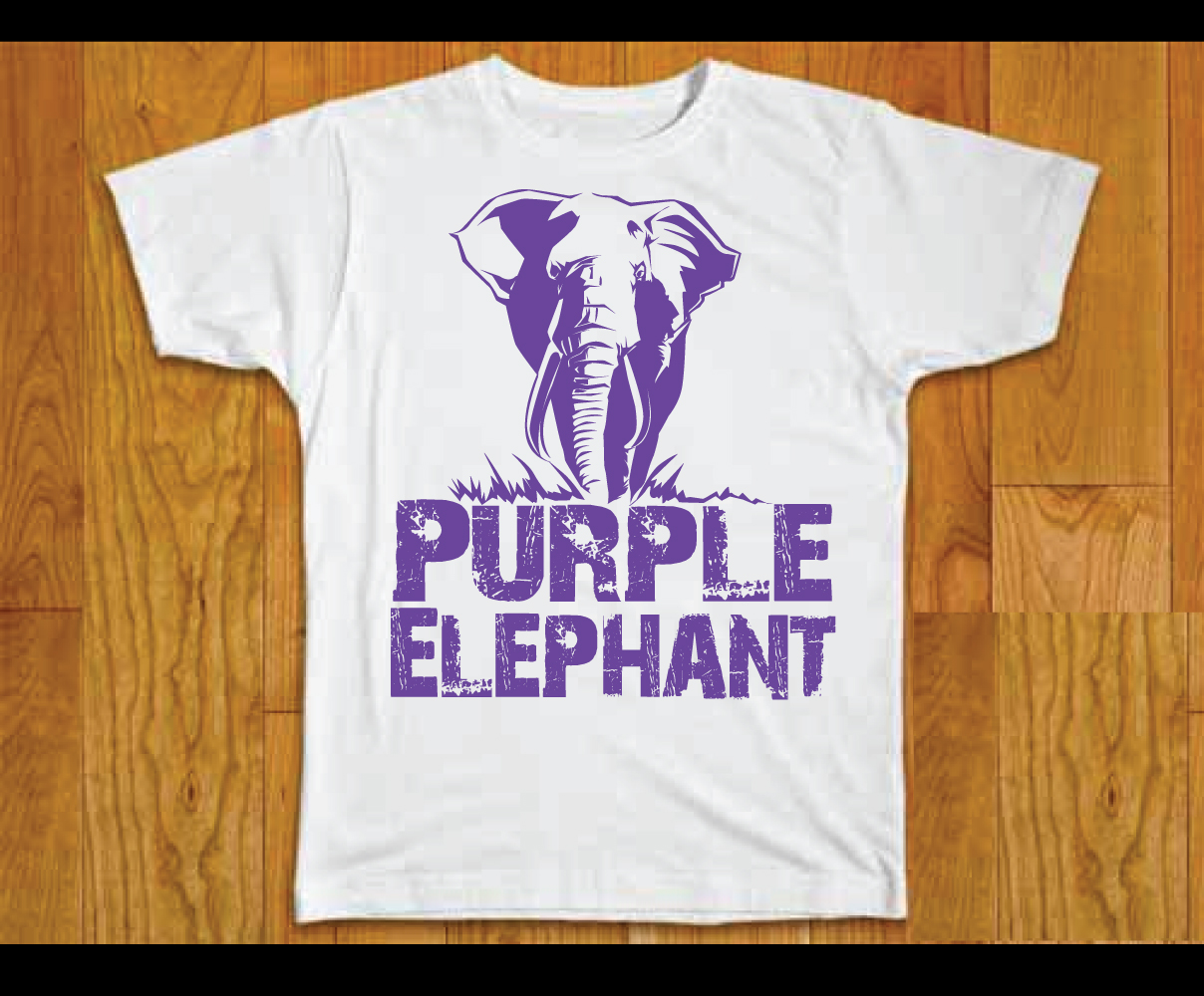 T-shirt Design by blue eye for purple elephant clothing | Design #11020825