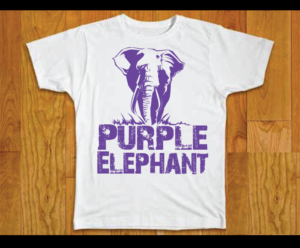 Purple Elephant Clothing, or PEC est. 2016, Purple Elephant | T-Shirt-Design von blue eye