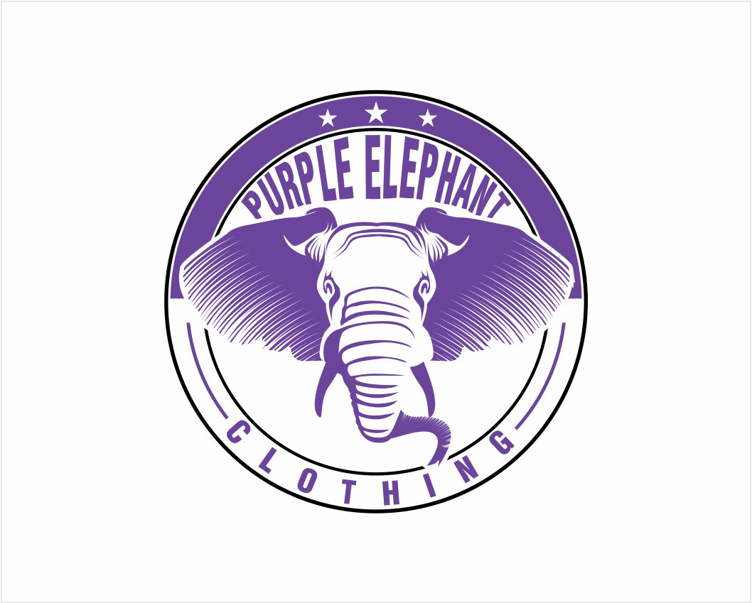 T-shirt Design by creative.bugs for purple elephant clothing | Design #11018625