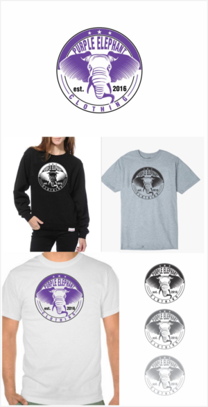 T-shirt Design by creative.bugs for purple elephant clothing | Design: #11024779