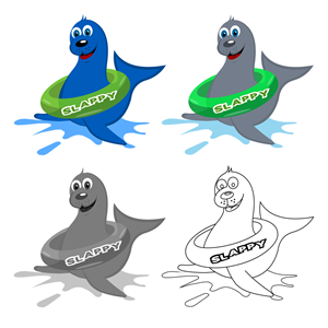 Swim Fit Swim School Mascot