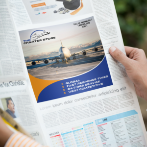 Newspaper Ad Design by Awash for The Charter Store | Design: #11019133