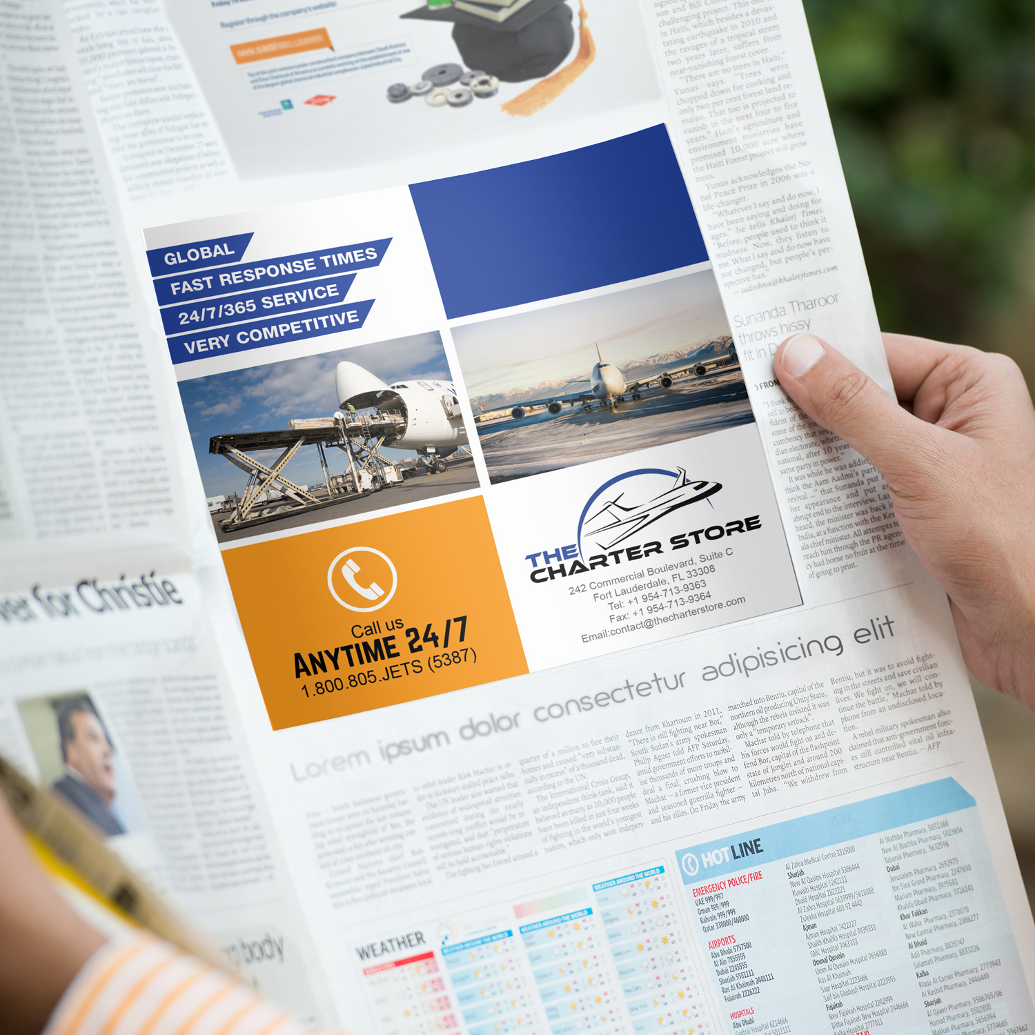 Newspaper Ad Design by Awash for The Charter Store | Design #11019182