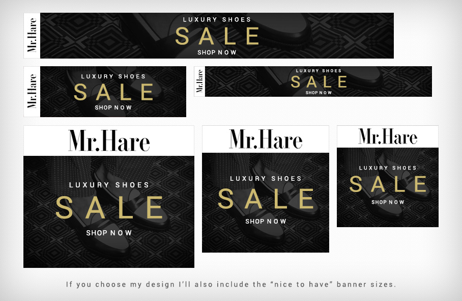 Banner Ad Design by Levardos for Mr Hare Ltd | Design #11009367