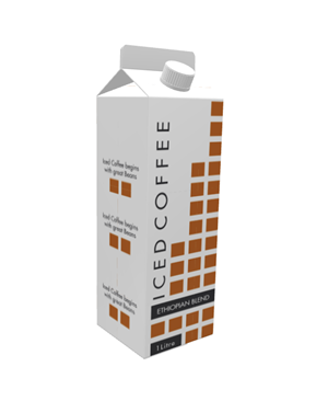 Graphical design for food product in 1 Liter carton | Packaging Design by Halfull Media