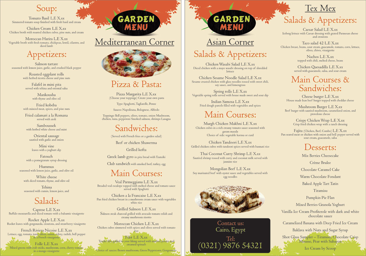 Menu Design by Neha Dsouza for this project | Design #2289483