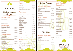 Menu Design by Neha Dsouza