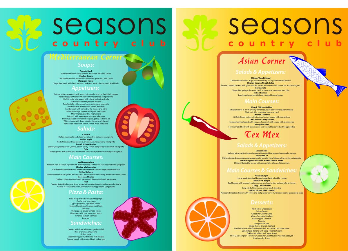 Menu Design by aleksandra baranowska for this project | Design #2314532