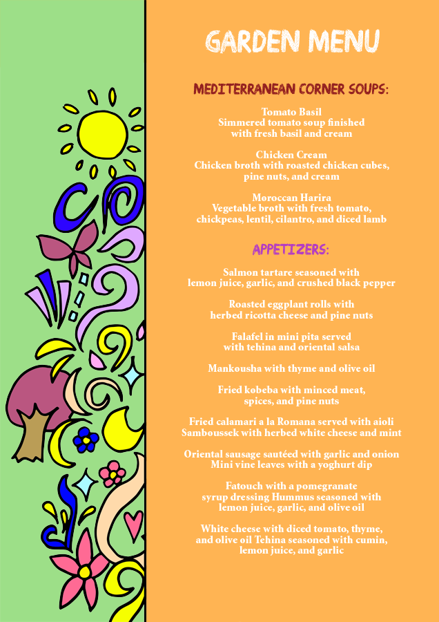 Design de Menu par Jocelyn Wong pour ce projet | Design #2297068
