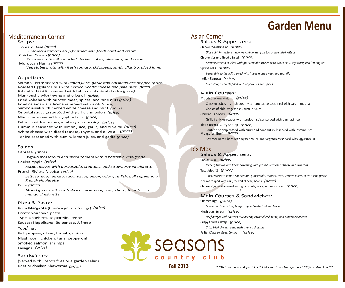 Menu Design by Dezign by Elite for this project | Design #2300173