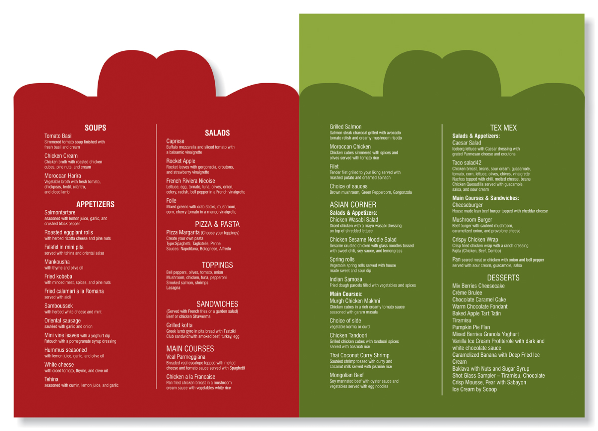 Menu Design by atularts for this project | Design #2307242