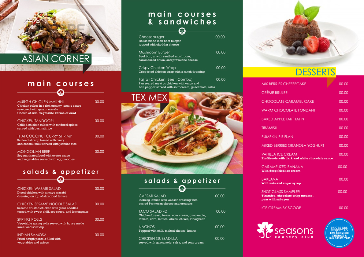 Menu Design by nurmaili for this project | Design #2291250