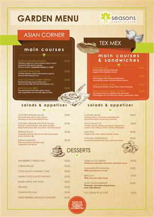 Menu Design by nurmaili for this project | Design: #2305058