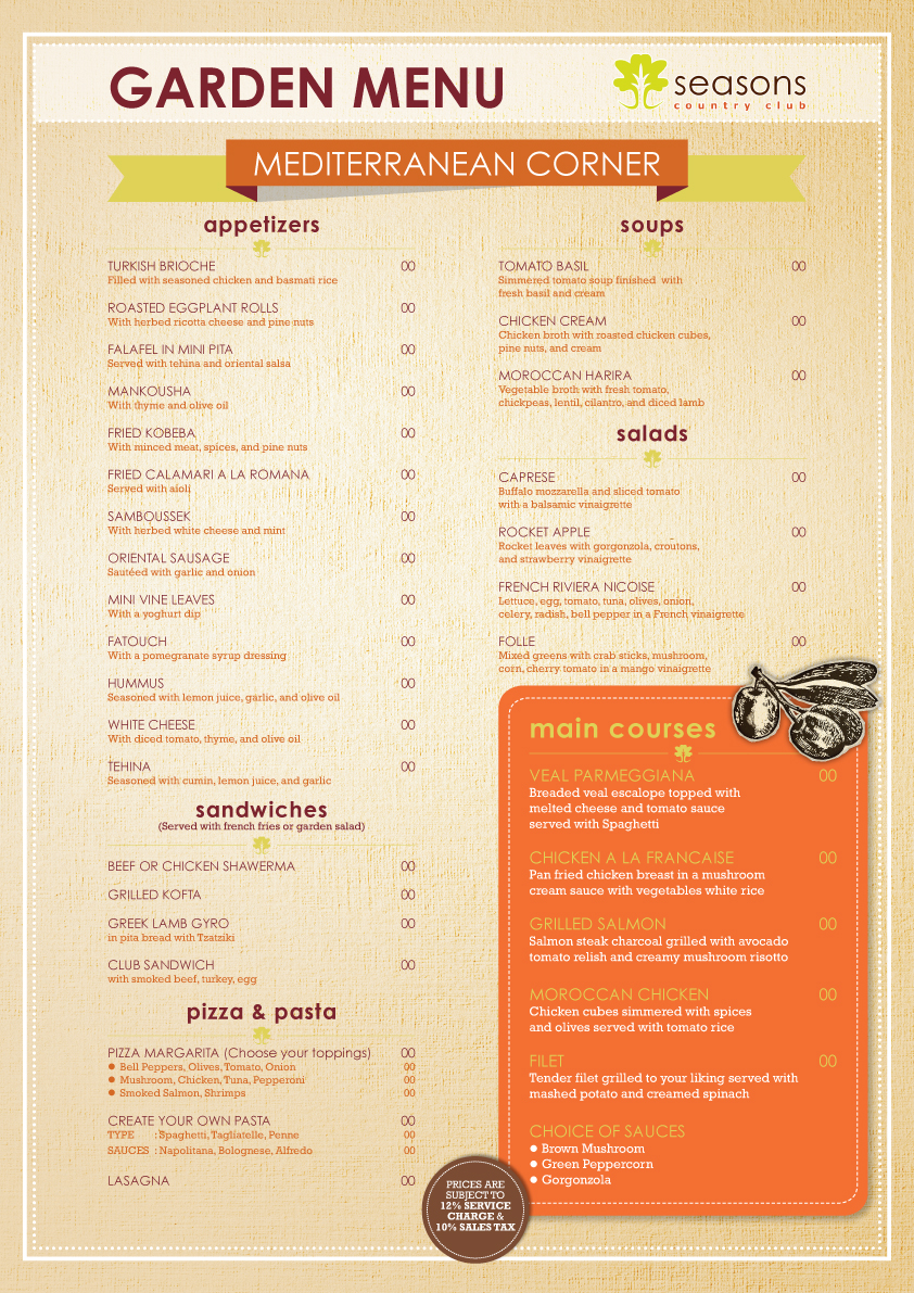 Menu Design by nurmaili for this project | Design #2309670