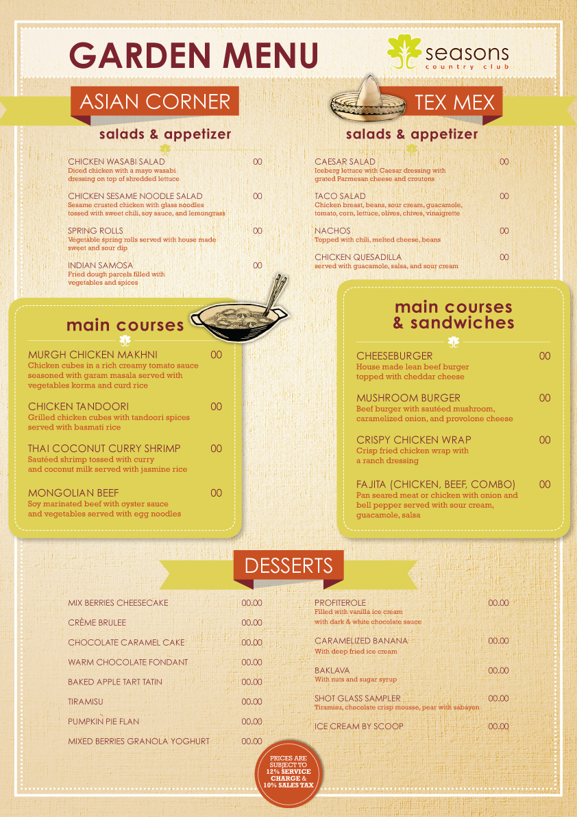 Menu Design by nurmaili for this project | Design #2310733