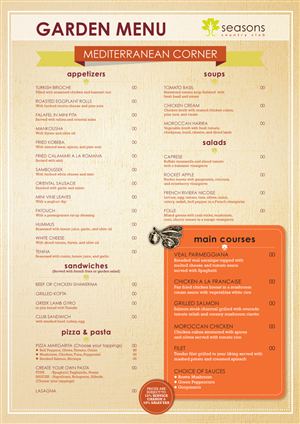 Menu Design by nurmaili