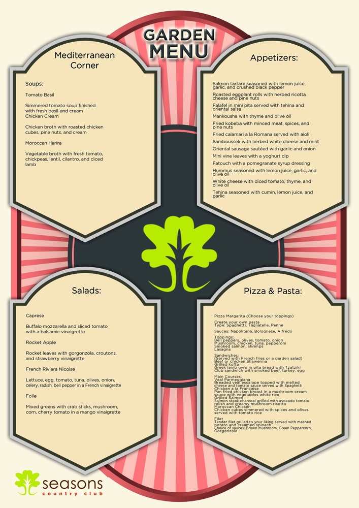 Menu Design by Octav for this project | Design #2288488