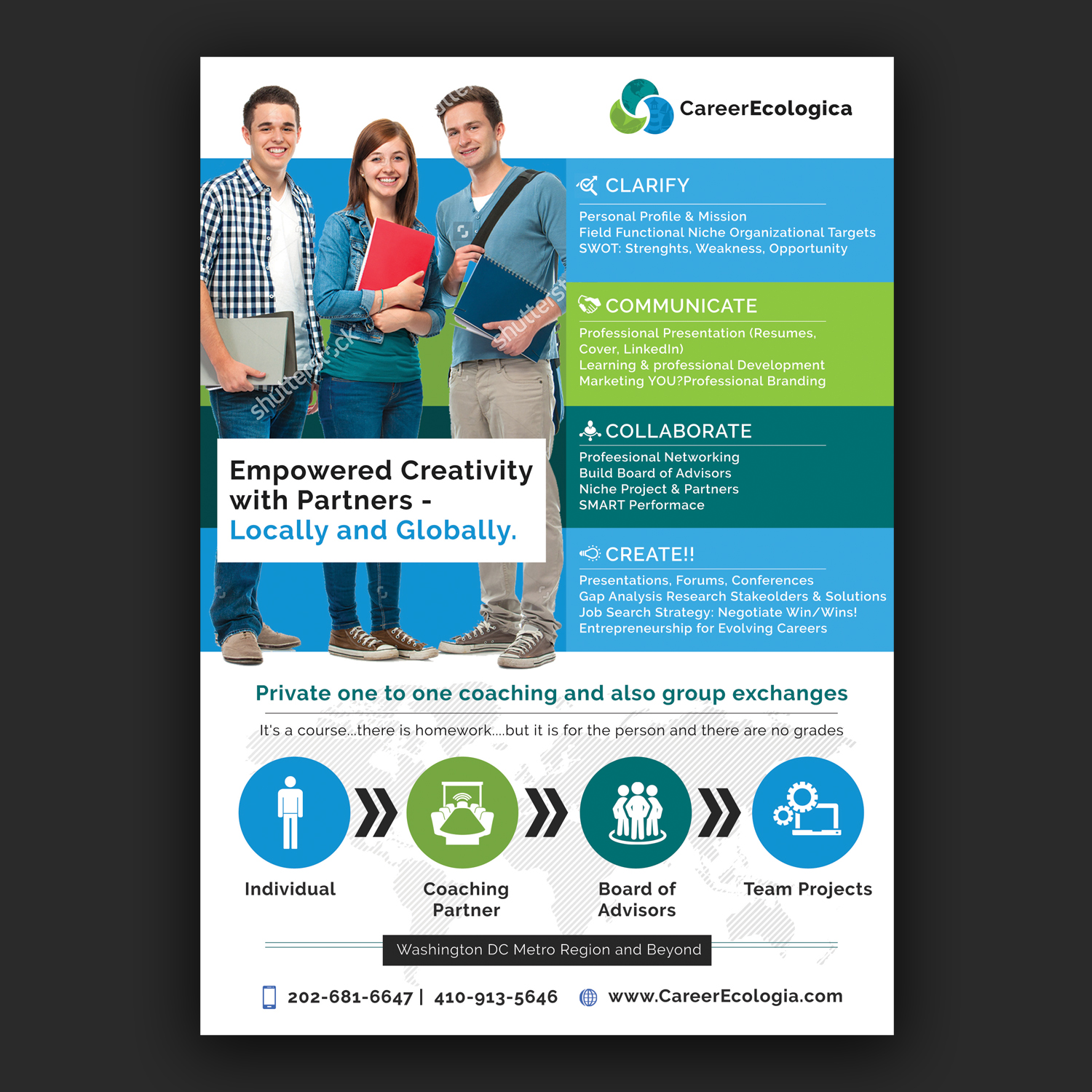 Diseño de Flyer por Kishaloy_D para Chesapeake Career Consulting, LLC  | Diseño #11129547