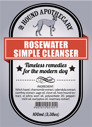 Dog Herbal Ear Wash Label | Graphic Design by Pinky 