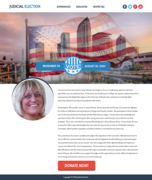Judicial election website to attract voters | Web-Design von RupalTechno