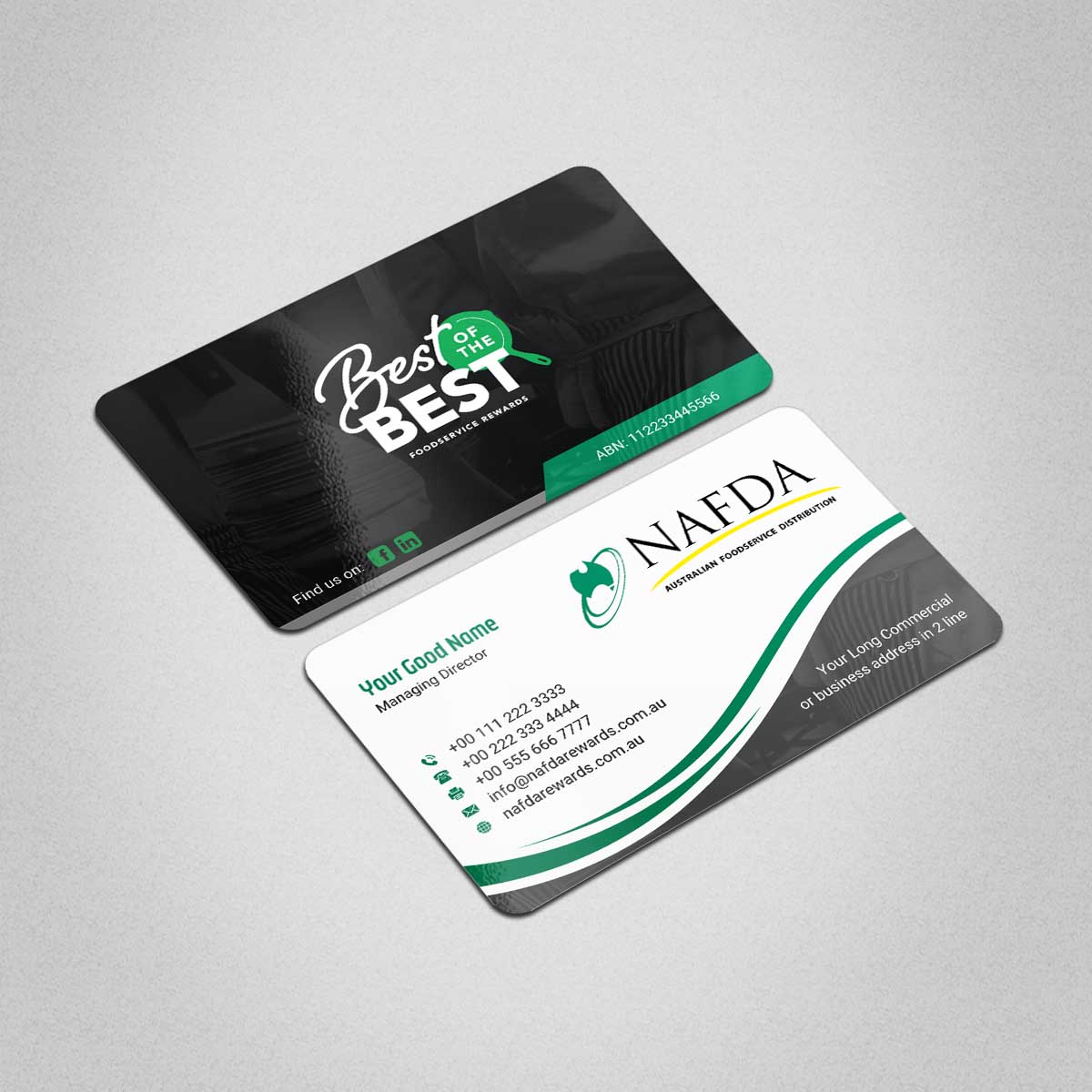 Design de Carte de Visite par INDIAN_Ashok pour NAFDA Limited | Design #11004356