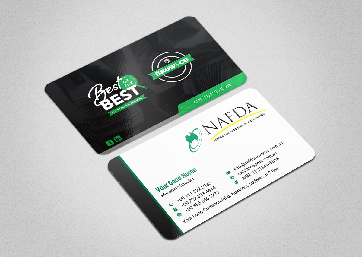 Business Card Design by INDIAN_Ashok for NAFDA Limited | Design #12615086