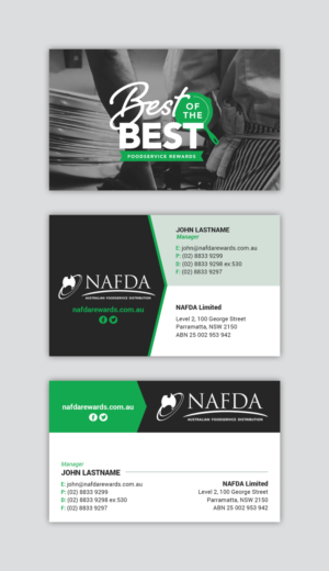 Business Card Design by MIND for NAFDA Limited | Design: #11027678
