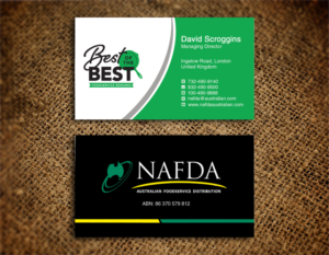 Business Card Design by Lanka Ama for NAFDA Limited | Design: #11009814