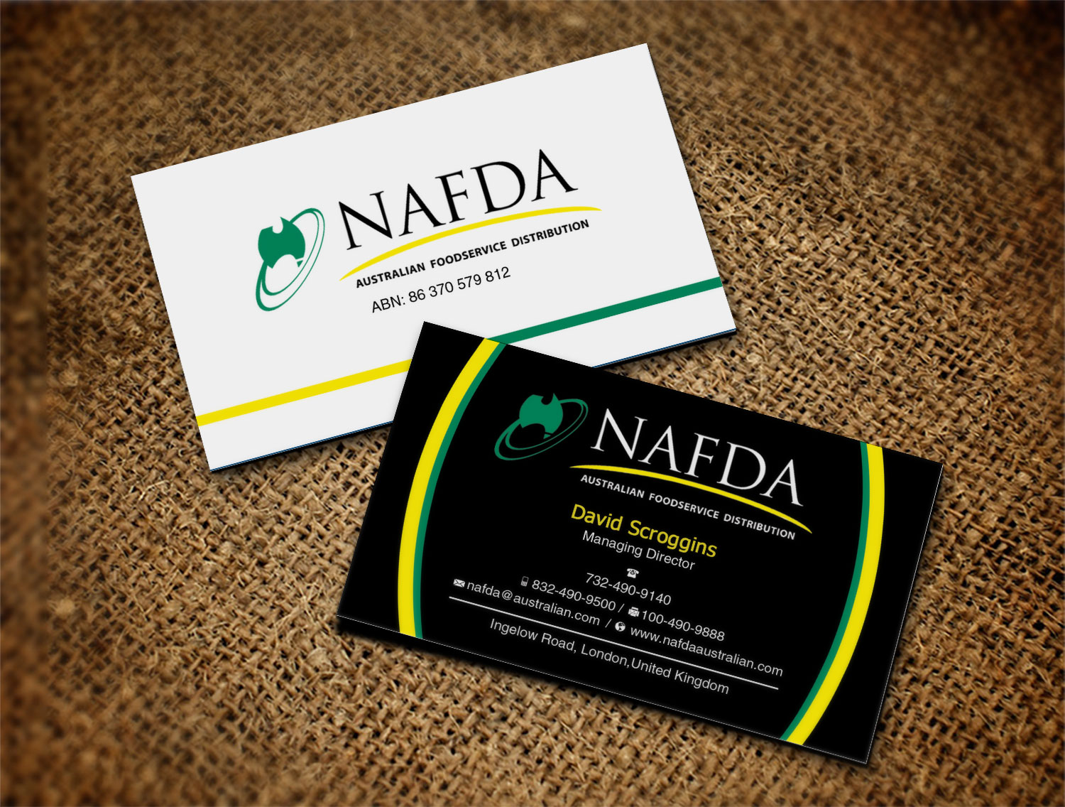 Business Card Design by Lanka Ama for NAFDA Limited | Design #11009816