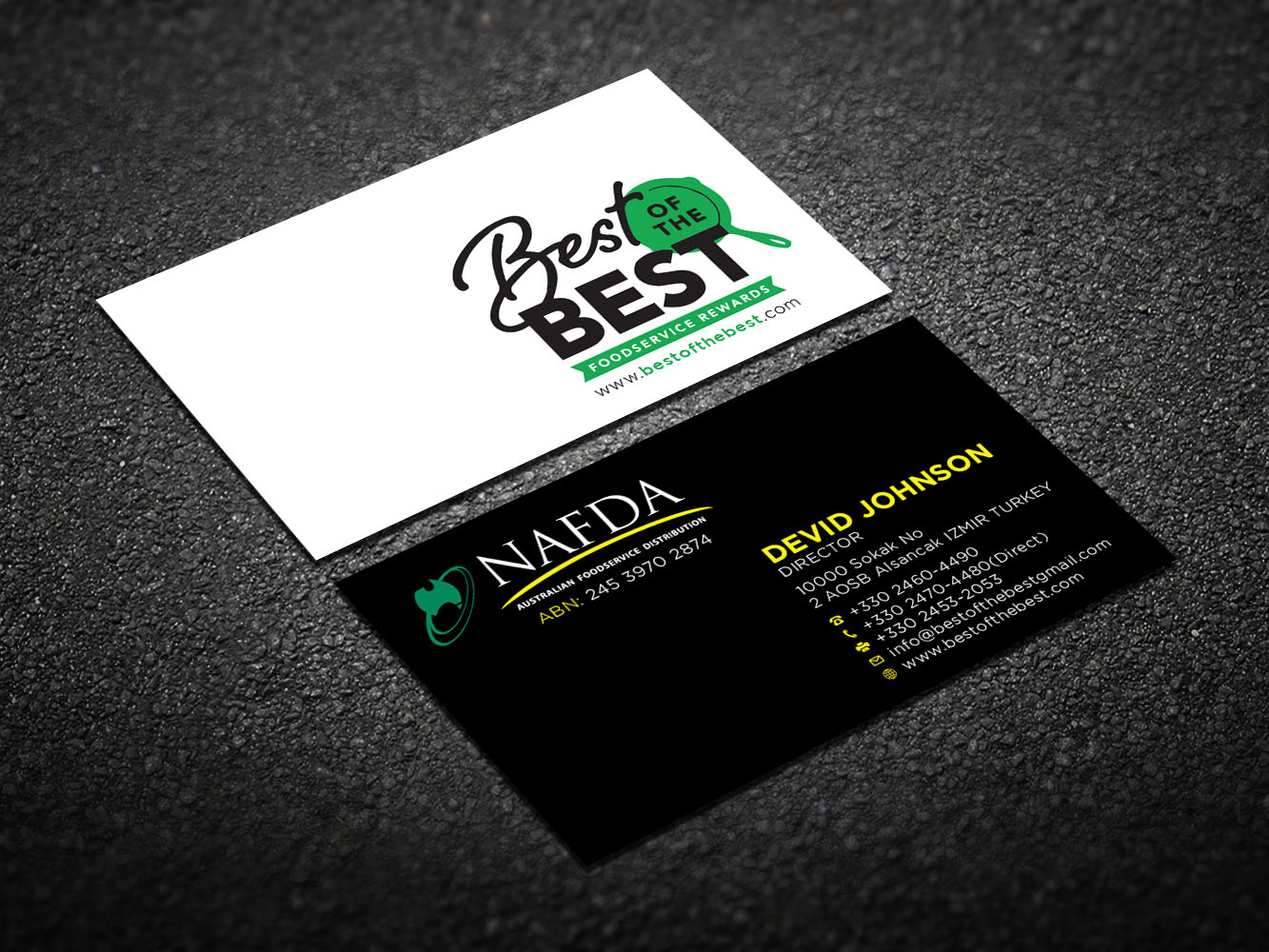 Diseño de Tarjeta de Presentación por Verified artistry (Design garden) para NAFDA Limited | Diseño #11021880