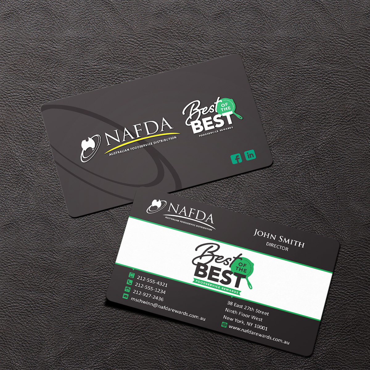 Business Card Design by Grafactory for NAFDA Limited | Design #11007513