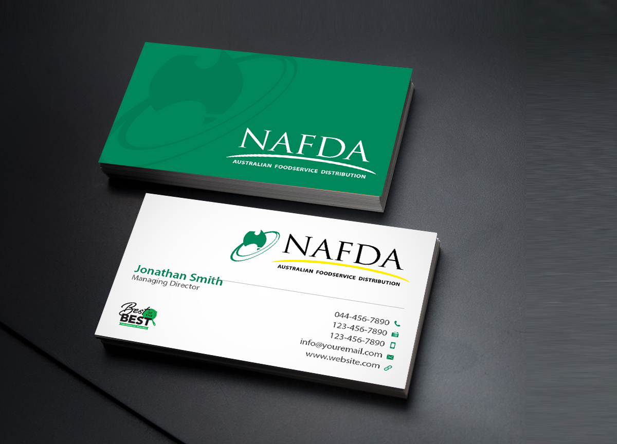 Business Card Design by Creations Box 2015 for NAFDA Limited | Design #11021371