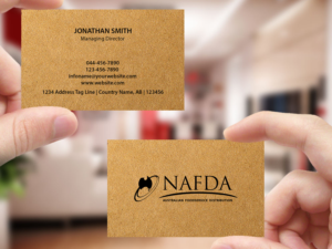 Design de Carte de Visite par Creations Box 2015 pour NAFDA Limited | Design : #11021389