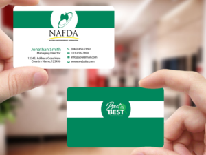 Design de Carte de Visite par Creations Box 2015 pour NAFDA Limited | Design : #11021391