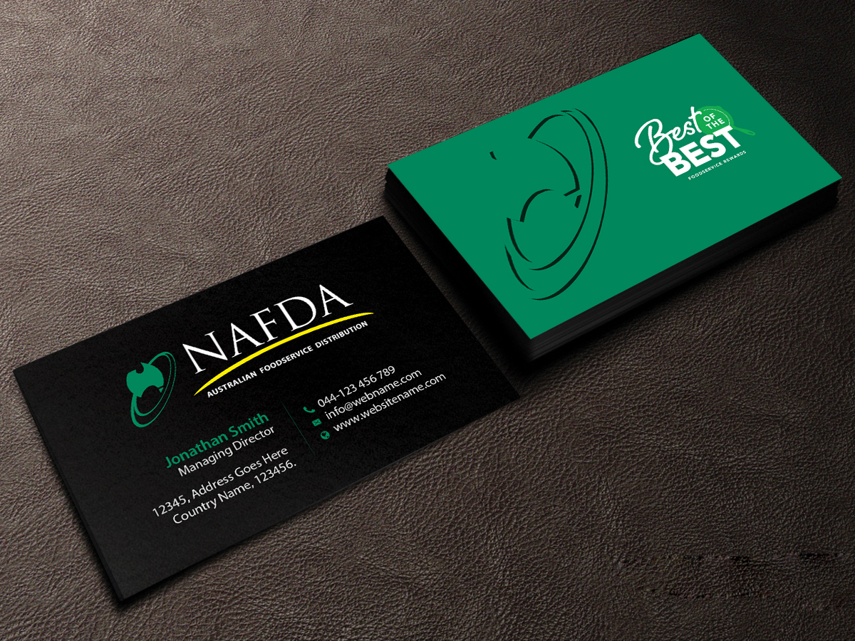 Design de Carte de Visite par Creations Box 2015 pour NAFDA Limited | Design #11021403