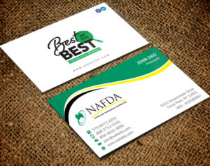 Business Card Design by Brand aid for NAFDA Limited | Design: #11028528