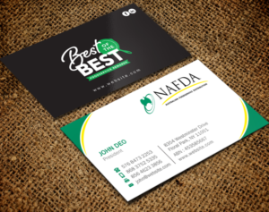Business Card Design by Brand aid for NAFDA Limited | Design: #11028534
