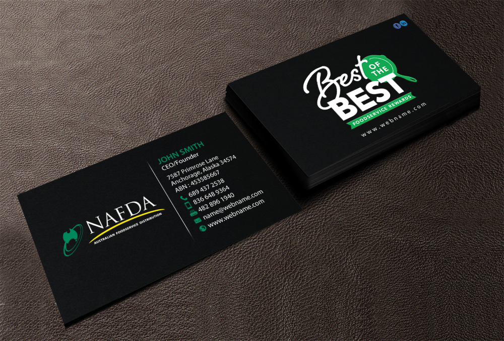 Design de Carte de Visite par chandrayaan.creative pour NAFDA Limited | Design #11005695