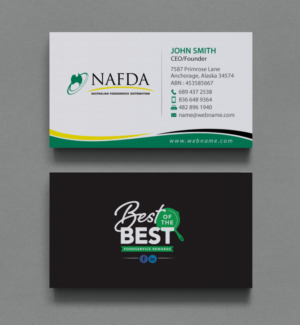 Business Card Design by chandrayaan.creative for NAFDA Limited | Design: #11005706